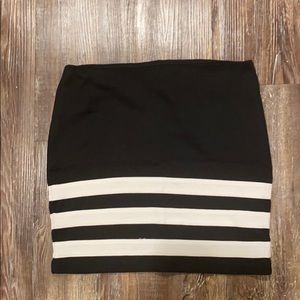 Striped bandage skirt